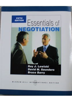 Essentials of Negotiation