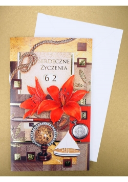 Karnet Urodziny z Kopertą+ Ustawiany Wiek