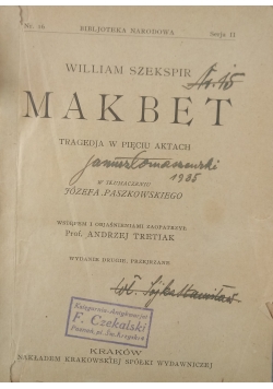 Makbet, 1924 r.