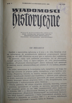 Wiadomości historyczne 5 numerów