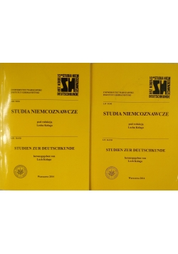Studia niemcoznawcze.Zestaw 2 książek