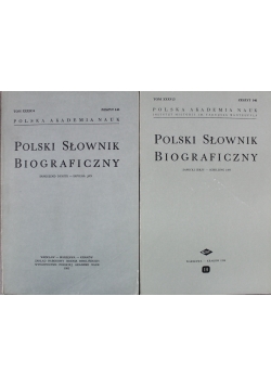 Polski Słownik Biograficzny Zeszyty 143 i 146