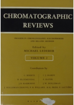 Chromatographic Reviews volume 2