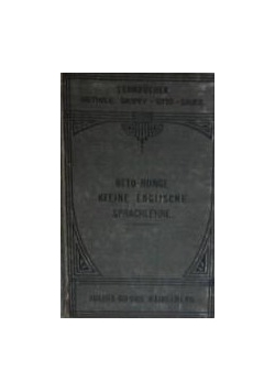 Englifche Sprachlehre,1909r.