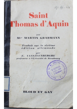Saint Thomas d Aquin 1936 r.