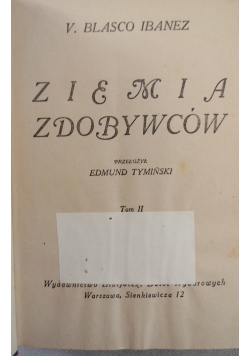 Ziemia Zdobywców tom II, 1925r.