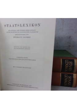 Staatslexikon,  tom 1, 2 i 4