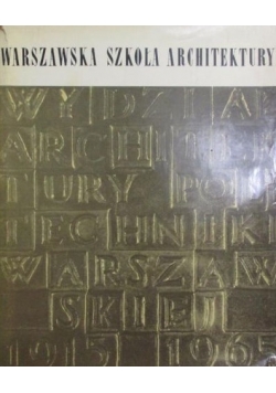 Warszawska Szkoła Architektury