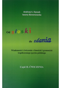 Od głoski do zdania cz.II.ĆWICZENIA