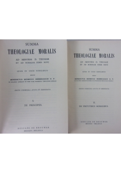 Summa Theologiae Moralis,Tom I,II