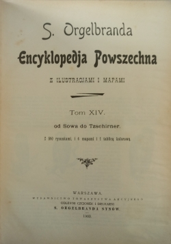 Encyklopedja Powszechna Tom XIV 1903 r.
