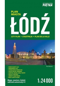Łódź 1:24 000 plan miasta PIĘTKA