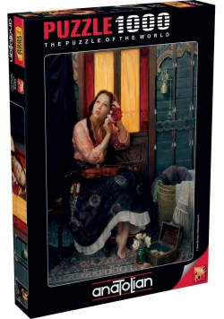 Puzzle 1000 Karmazynowa róża