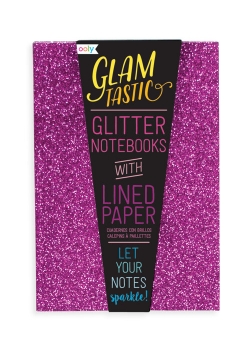 Notesy z brokatem Glamtastic Ametyst & Rodolit