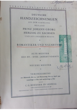 Deutsche handzeichnungen aus der sammlung