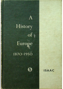 A History of Europe 1870 1950