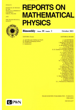 Reports On Mathematical Physics 88/2 - Polska
