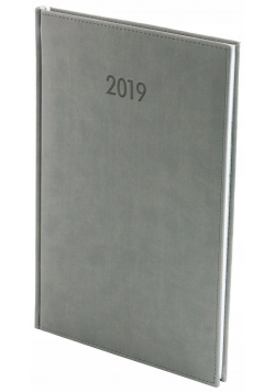 Kalendarz 2019 książkowy A4 tygodniowy Lux szary
