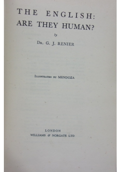 The English: Are They Human?
