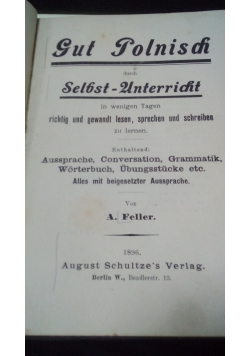 Gut Polnisch, 1896 r.