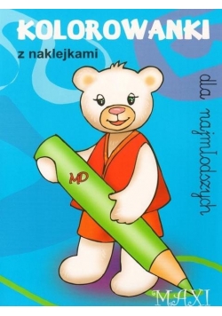 Kolorowanki dla najmłodszych z naklejkami - MAXI 4