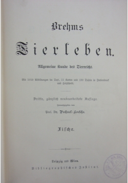 Brehms Tierleben, 1896 r.