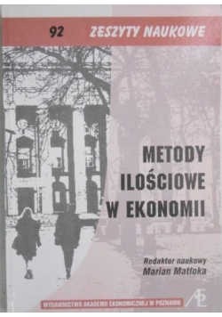 Metody ilościowe w ekonomii