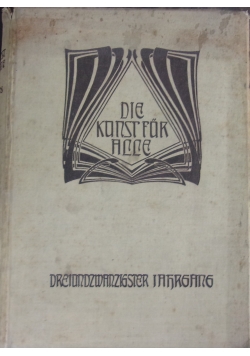 Die Kunst für alle, 1908r.