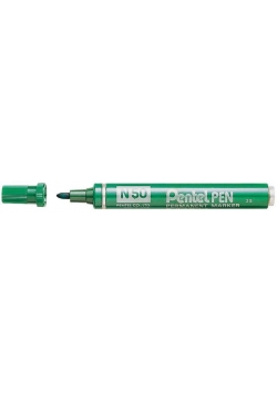 Marker okrągły N50 zielony (12szt) PENTEL