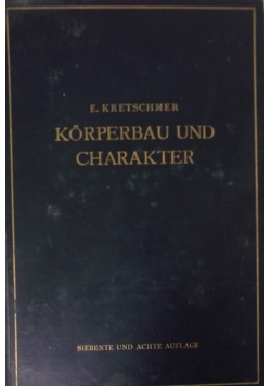 Korperbau und Charakter,1929r.