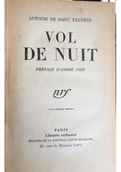 Vol de nuit,  1931 r.