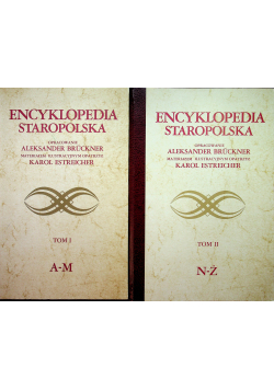 Encyklopedia staropolska 2 tomy