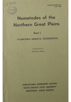 Nematodes of the Northern Great Plains Part I