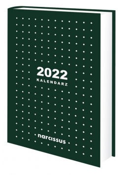 Kalendarz książkowy 2022 Narcissus A5 dzienny zielony