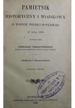 Pamiętnik Historyczny i Wojskowy 1898 r.