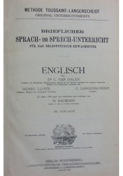 Sprach und Sprech Unterricht fur das selbststudium erwachsener, 1856 r.