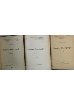 Podstawy fitosocjologii 3 części ok 1950 r.