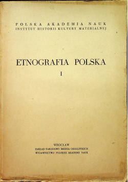 Etnografia polska I