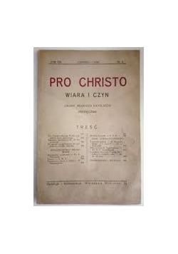 Pro Christo : wiara i czyn : organ młodych katolików, 1931r, nr 5