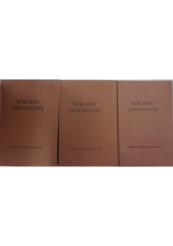 Kirchen Geschichte.Zestaw 3 książek