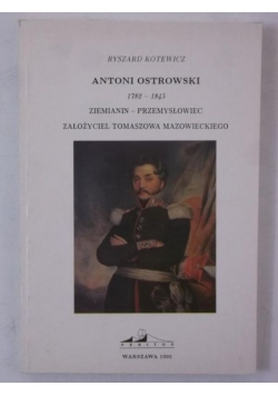 Antoni Ostrowski, autograf