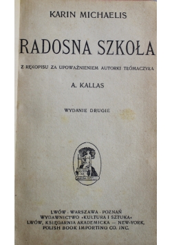 Radosna szkoła 1922 r.