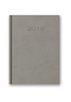 Kalendarz 2019 31T A4 książkowy tygodniowy szary