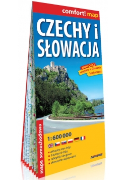 Czechy i Słowacja laminowana mapa samochodowa 1:160 000