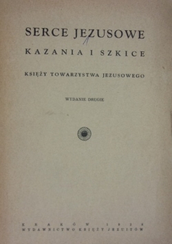 Serce Jezusowe kazania i szkice 1928 r.