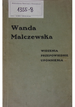 Widzenia -Przepowiednie-Upomnienia,1932r.