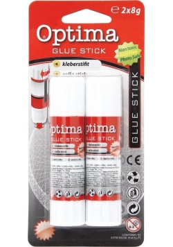 Klej w sztyfcie 8g 2szt OPTIMA