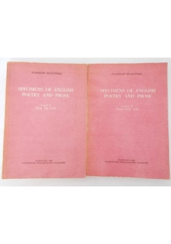 Specimens of english poetry and prose cz 1-2