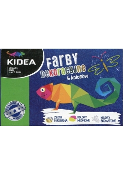 Farby dekoracyjne Kidea 6 kolorów