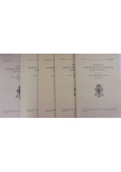 Analecta ordinis fratrum minorum capuccinorum, vol. 96